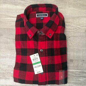 Men's Red & Black Long Sleeve Flannel